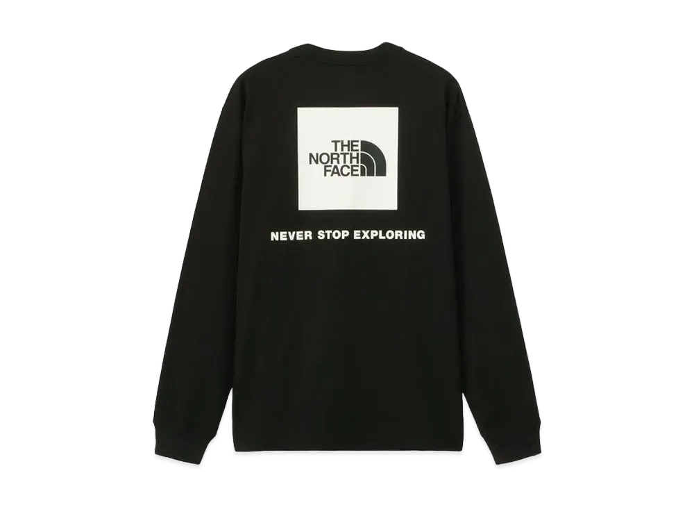 The North Face Long Sleeve Back Square Logo Tee "Black2"