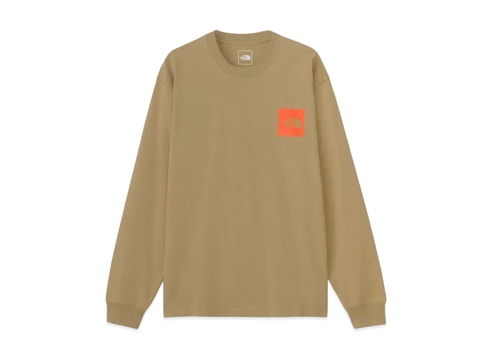 The North Face Long Sleeve Square Logo Tee "Kelp Tan"
