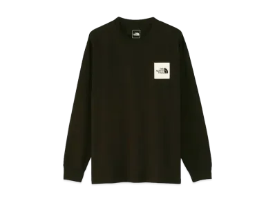 The North Face Long Sleeve Square Logo Tee "Black"