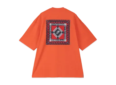 The North Face Short Sleeve Retro Bandana Logo Tee "TNF Orange"
