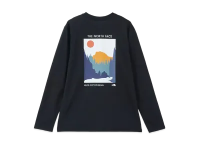 The North Face Long Sleeve Colored Half Dome Tee "Black"