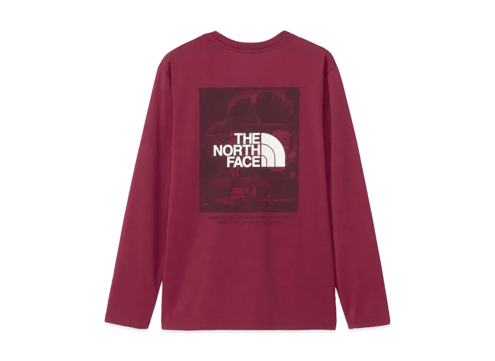 The North Face Long Sleeve Digital Box Logo Tee "Beetroot"