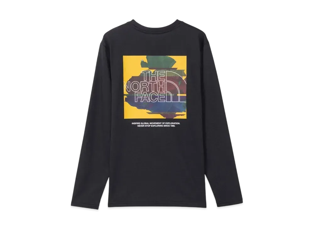 The North Face Long Sleeve Digital Box Logo Tee "Black"