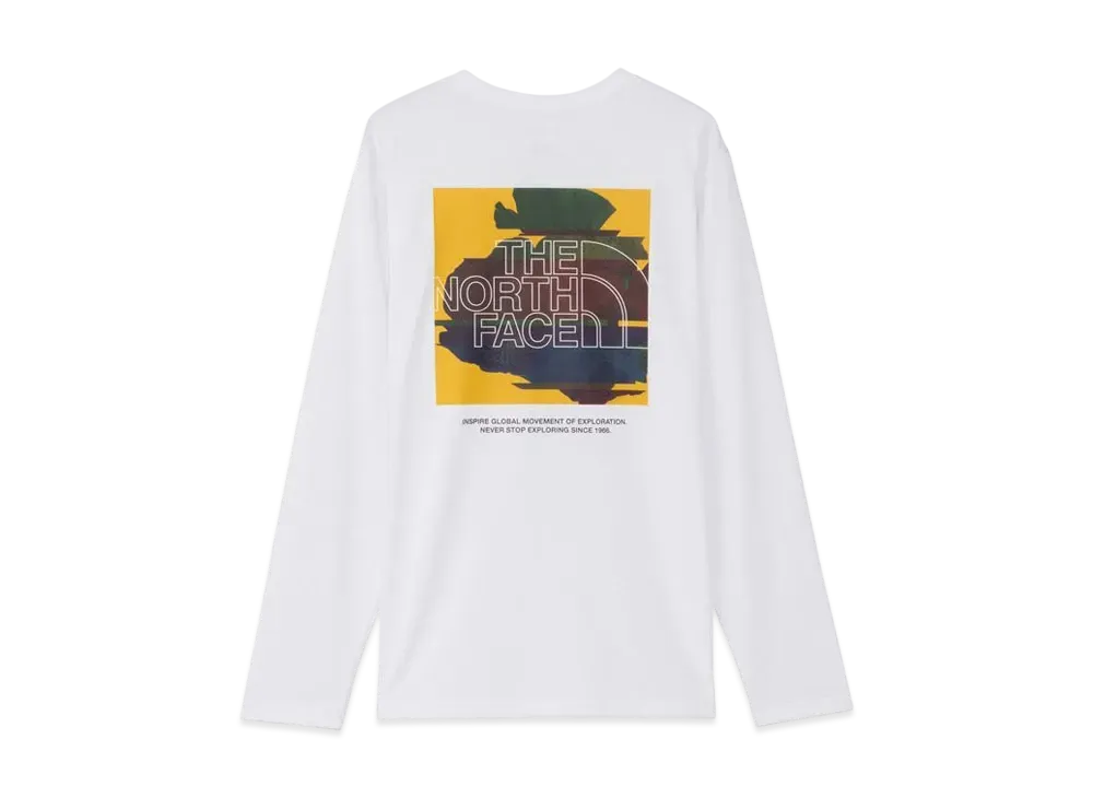 The North Face Long Sleeve Digital Box Logo Tee "White"