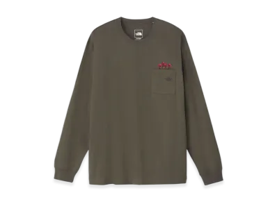 The North Face Long Sleeve Flash Dried Flower Logo Tee "New Taupe"