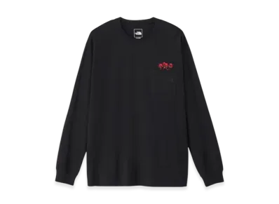 The North Face Long Sleeve Flash Dried Flower Logo Tee "Black"