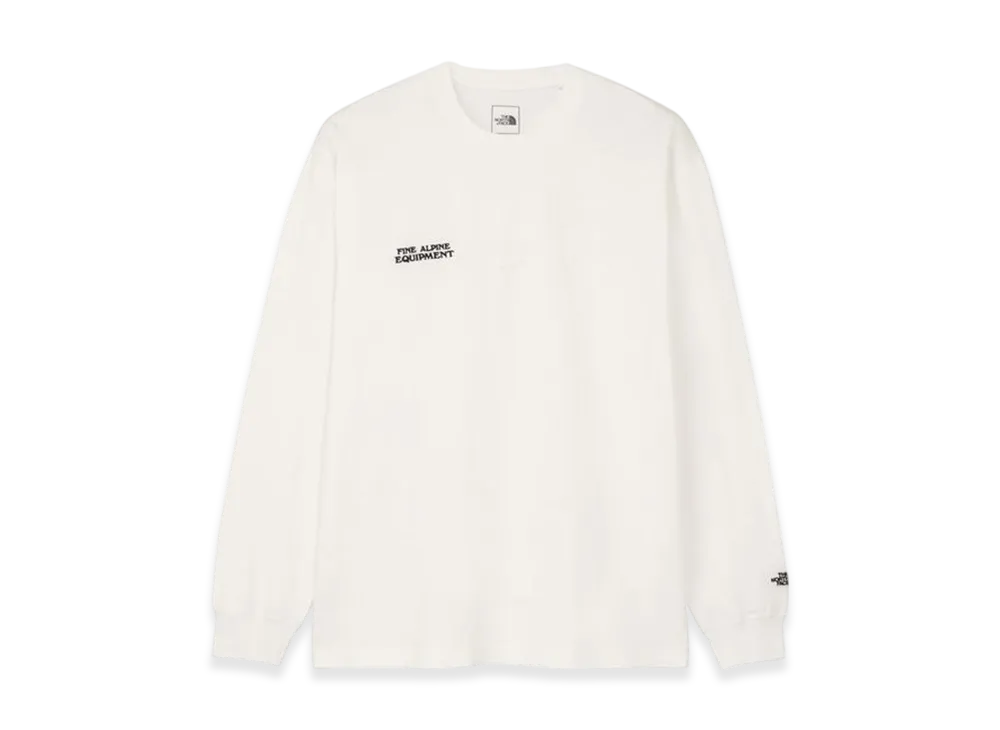 The North Face Long Sleeve Fine Alpine Tee "White"