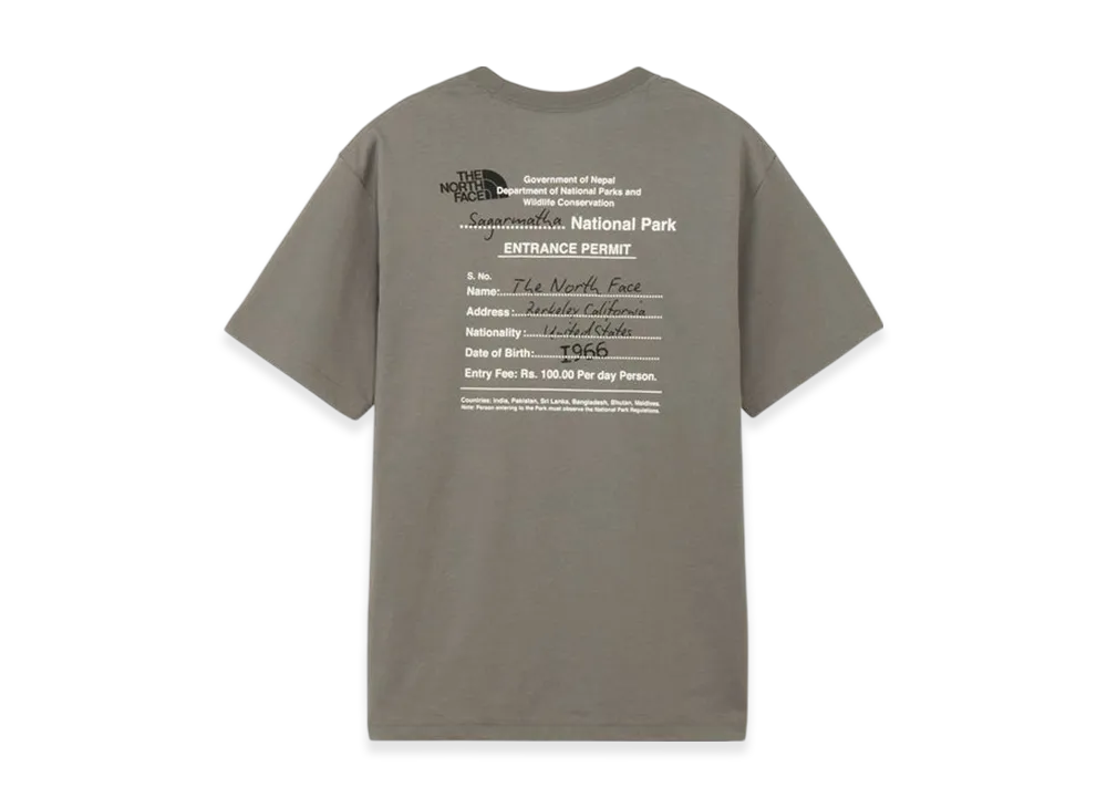 The North Face Short Sleeve Entrance Permission Tee "Smoked Pearl"