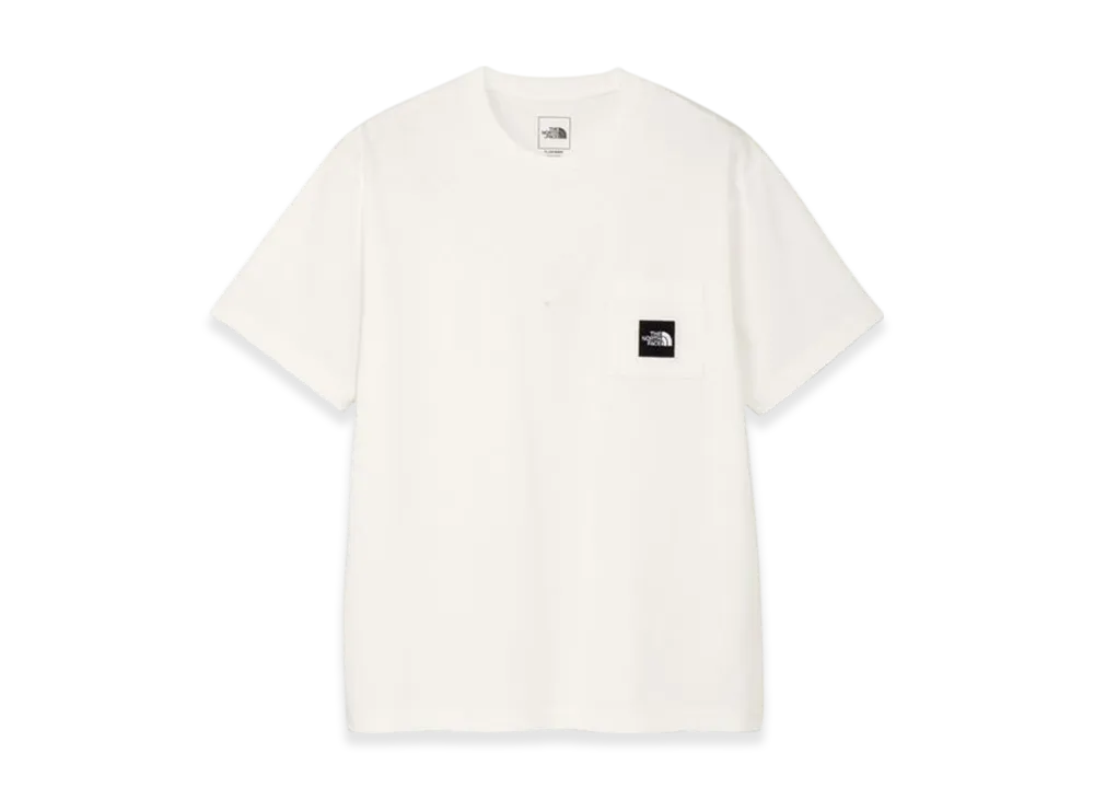 The North Face Short Sleeve Square Logo Pocket Tee "White"