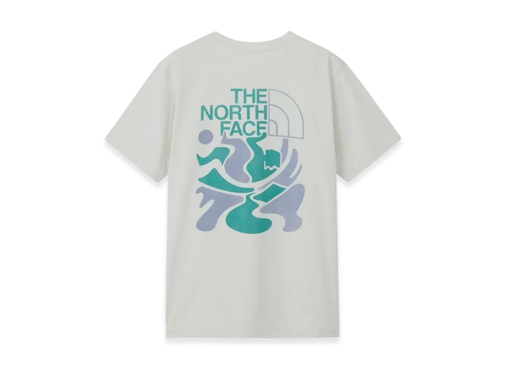 The North Face Short Sleeve ES Climbing Logo Tee "White Mix Gray"