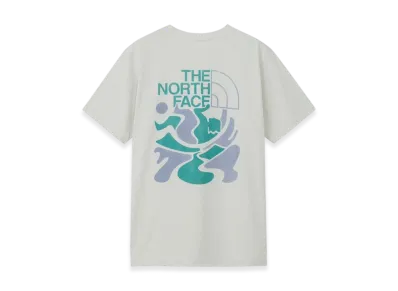 The North Face Short Sleeve ES Climbing Logo Tee "White Mix Gray"