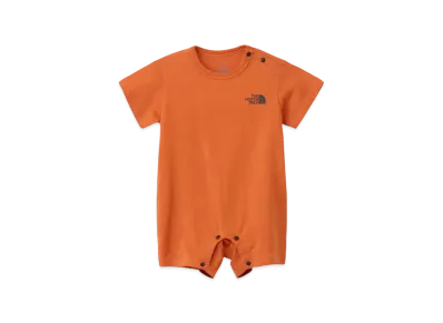 The North Face Baby Short Sleeve Rompers "Iron Bronze"