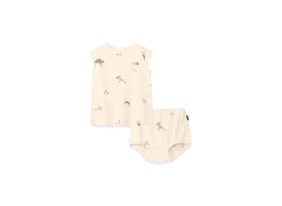 The North Face Baby Little Breeze French Sleeve One Piece & Bloomers "Cutout Animals"