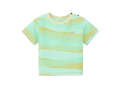 The North Face Baby Short Sleeve Latch Pile Tee "Green Blue Lee"