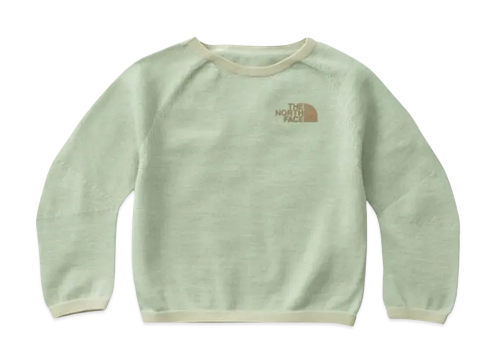 The North Face Baby Long Sleeve Cradle Cotton Crew "Misty Sage"