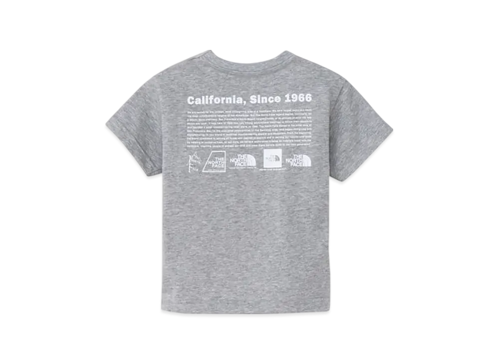 The North Face Baby Short Sleeve Historical Logo Tee "Mix Gray"