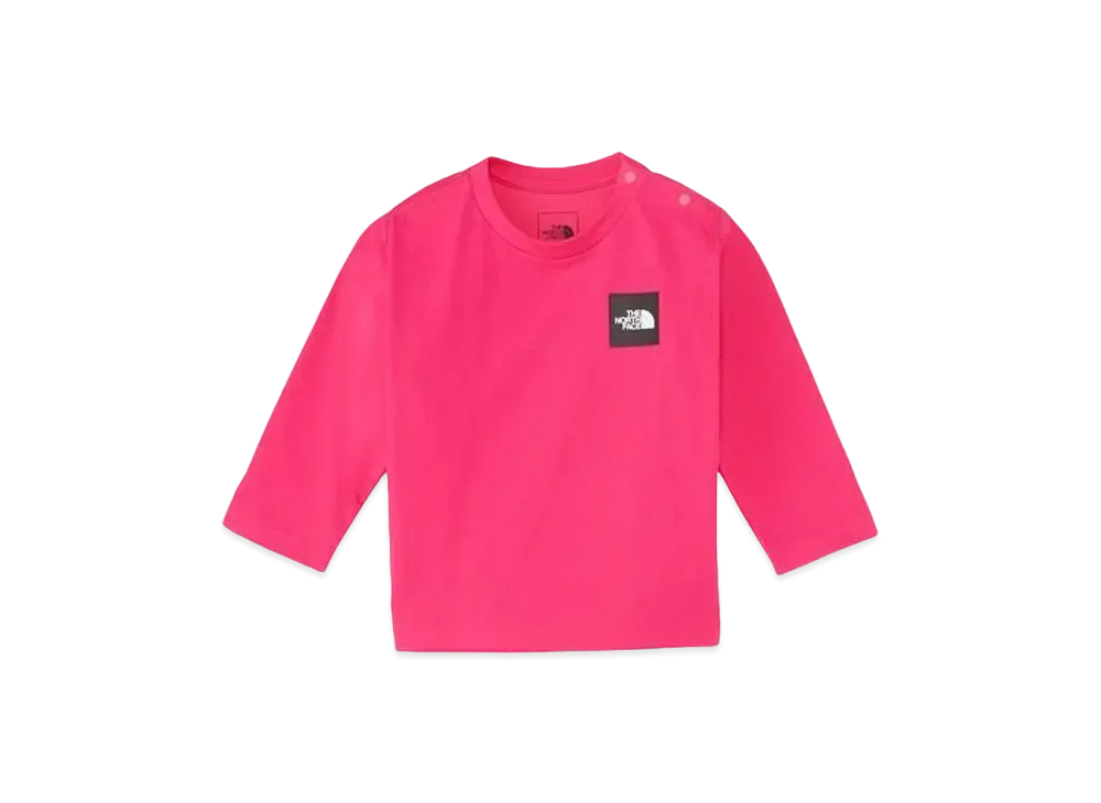 The North Face Baby L/S Small Square Logo Tee "Mister Pink"