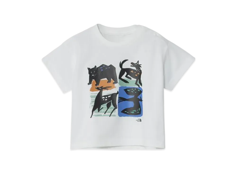The North Face Baby Short Sleeve Animal Graphic Tee "White"