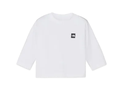The North Face Long Sleeve Small Box Logo Tee Baby "White"