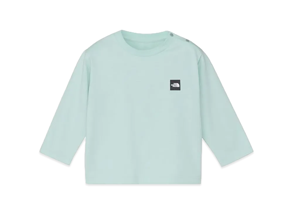 The North Face Long Sleeve Small Box Logo Tee Baby "Opal Frost"