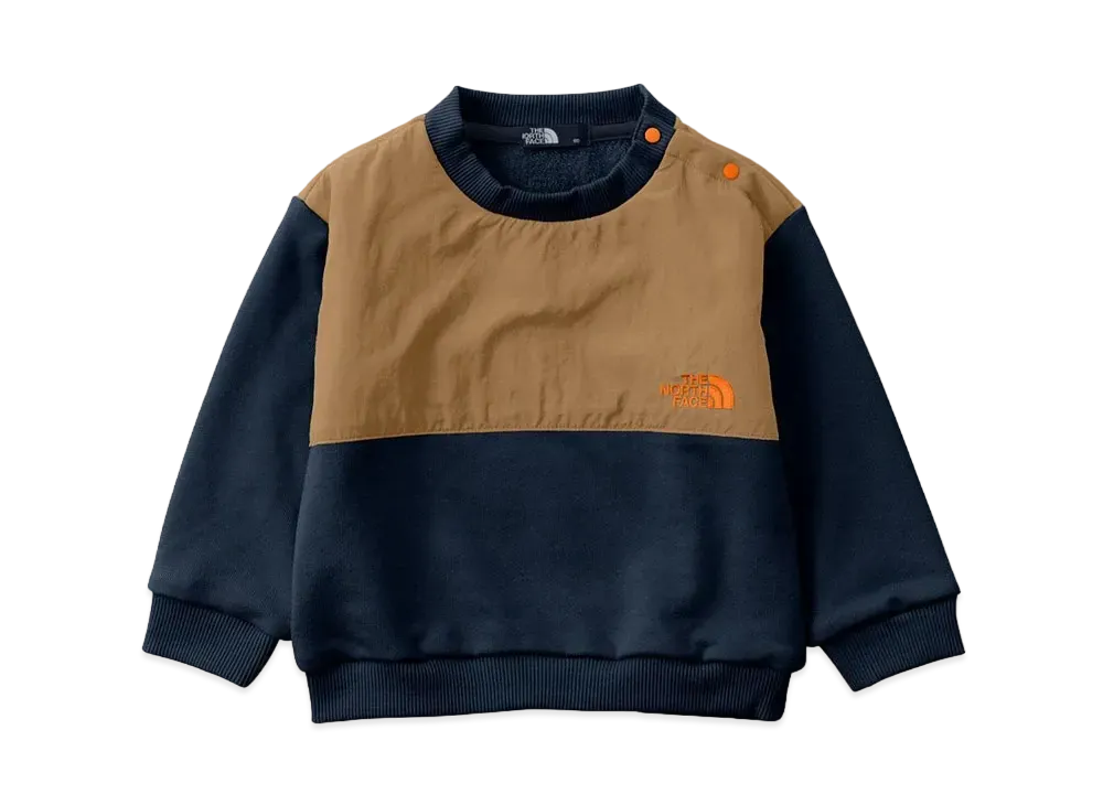 The North Face Baby Denali Sweat Crew Baby "Urban Navy x Utility Brown"