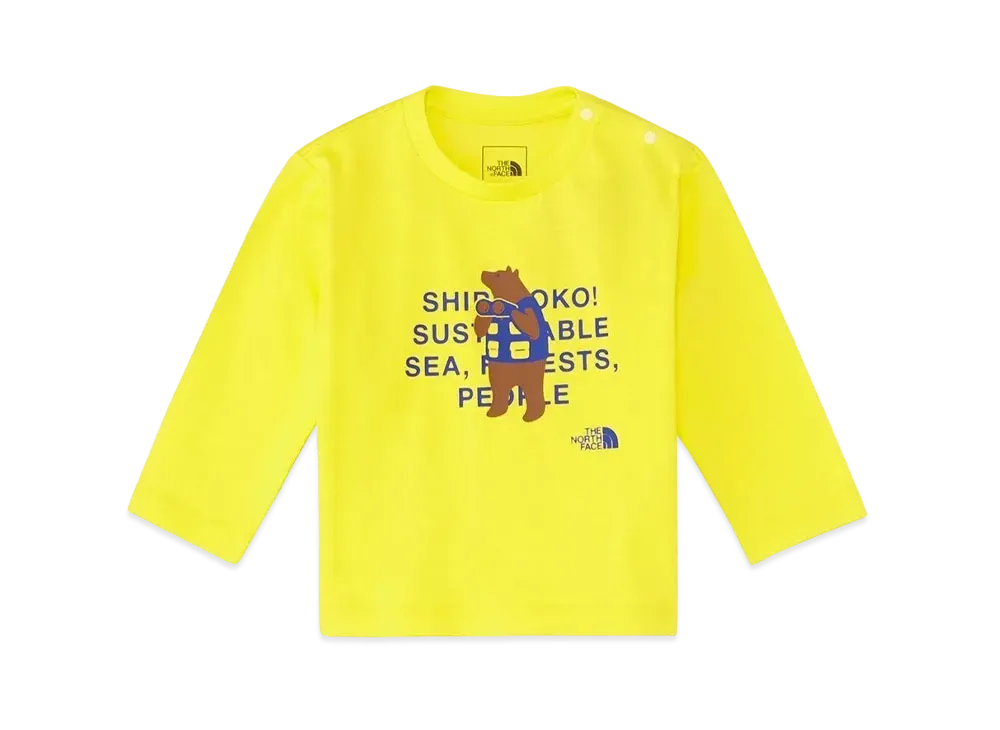 The North Face Baby L/S Shiretoko Toko Tee Baby "Sulfur Spring Green"