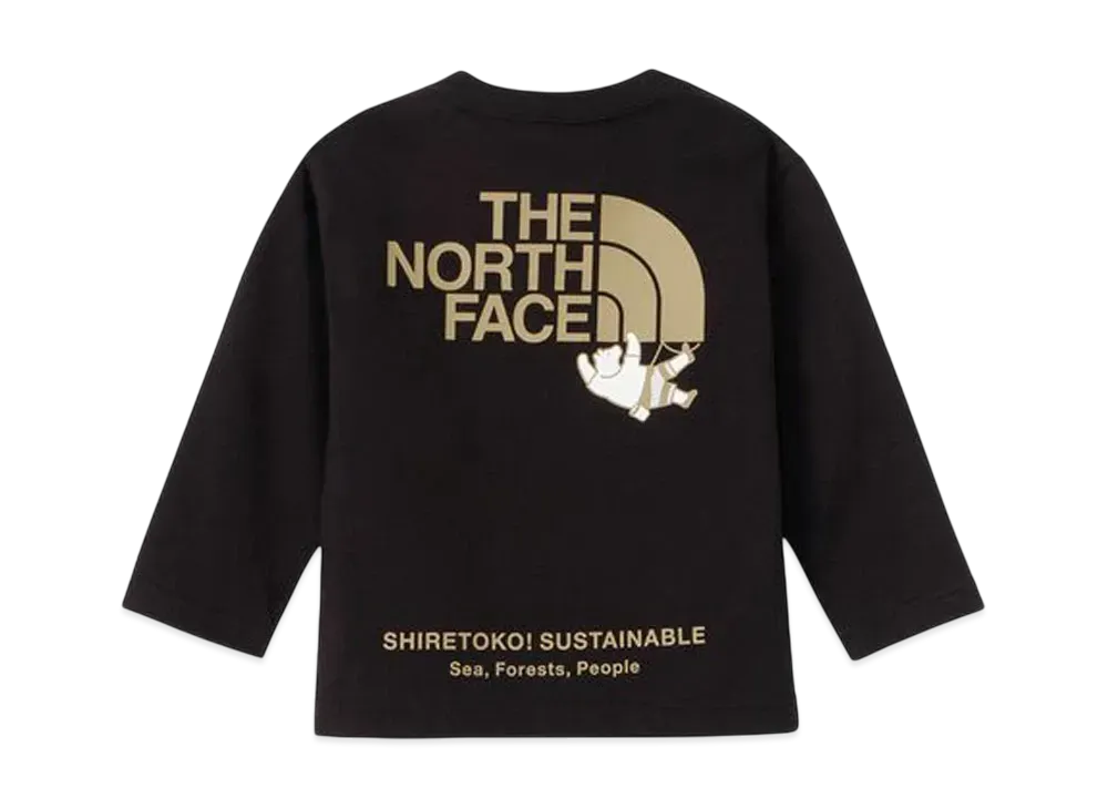 The North Face Baby Long Sleeve Shiretokotoko Tee "Black"