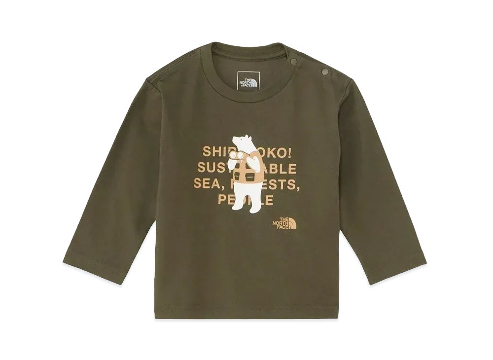 The North Face Baby L/S Shiretoko Toko Tee Baby "New Taupe"