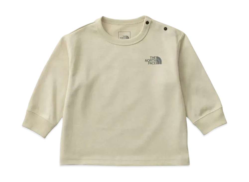 The North Face Baby Long Sleeve Small Logo Crew "Gravel"
