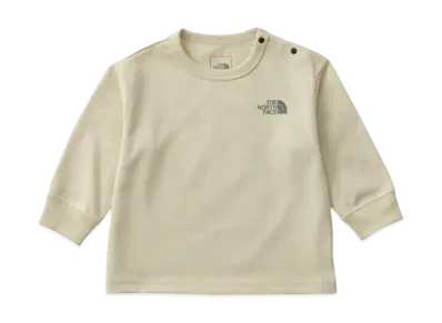The North Face Baby Long Sleeve Small Logo Crew "Gravel"