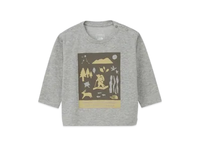 The North Face Baby Long Sleeve Shiretokotoko Tee "Mix Gray"
