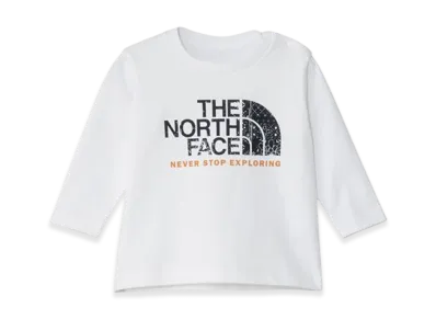 The North Face L/S Bandana Graphic Logo Tee Baby "White"