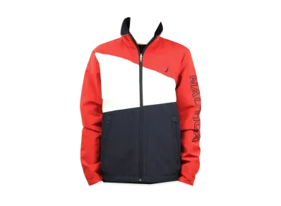 NAUTICA Zip Up Nylon Reversible Jacket "Red/Navy"
