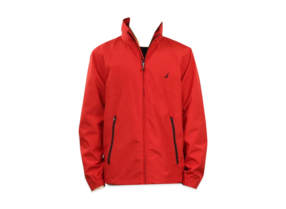NAUTICA Zip Up Nylon Jacket "Red"