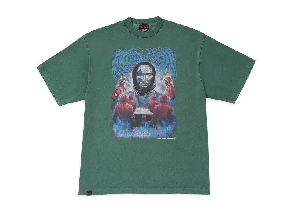 NETFLIX Squid Game Season 2 Original Graphic SS T-Shirt (FRONTMAN) "Green"