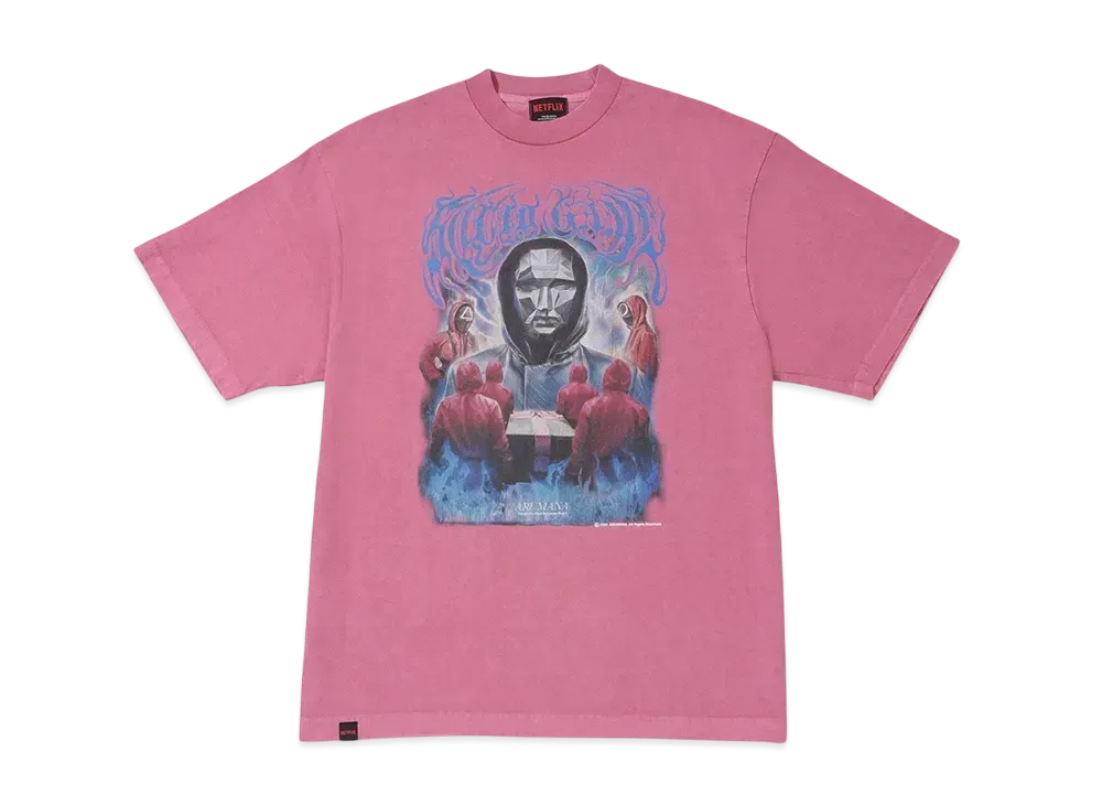 NETFLIX Squid Game Season 2 Original Graphic SS T-Shirt (FRONTMAN) "Pink"