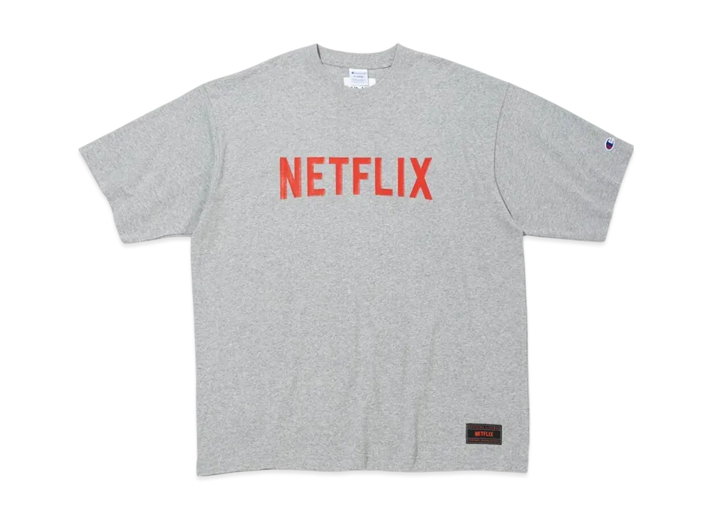 Netflix x V.A. x Champion S/S Tee 014 "Grey"