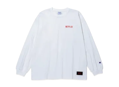 Netflix x V.A. x Champion L/S Tee 014 "White"