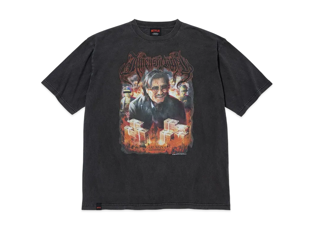 ネットフリックス x ヴイエー 地面師たち オリジナル グラフィック S/S Tシャツ "ブラック"