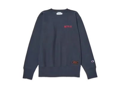 Netflix x V.A. x Champion Crewneck Sweat 014 "Navy"
