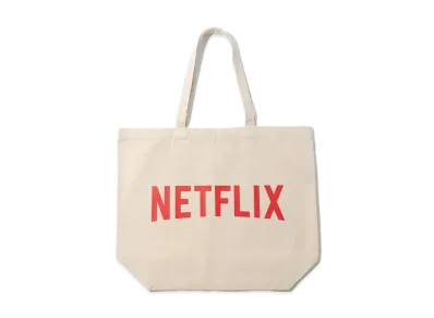 Netflix x V.A. Logo Tote "Natural"