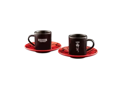 Netflix Stranger Things x V.A. x BIALETTI Set 2 tazzine Stranger Things "Black"