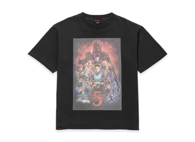 Netflix Stranger Things x V.A. Pigment S5 B Tee "Black"