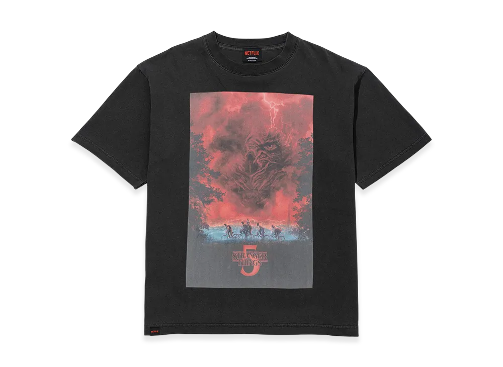 Netflix Stranger Things x V.A. Pigment S5 A Tee "Black"
