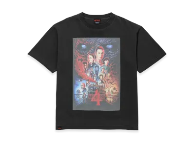 Netflix Stranger Things x V.A. Pigment S4 Tee "Black"