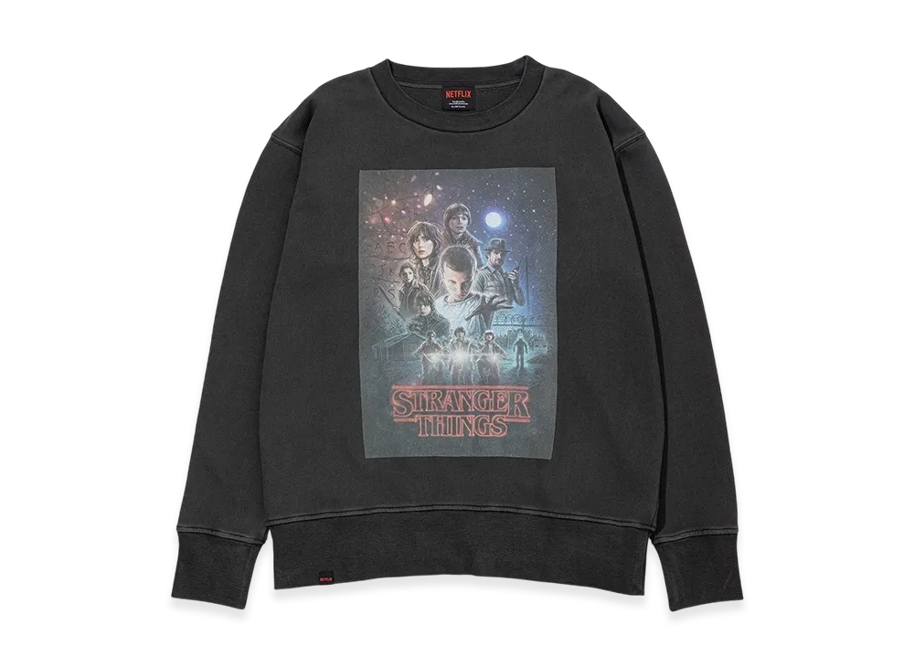 Netflix Stranger Things x V.A. Pigment S1 Crewneck Sweat "Black"