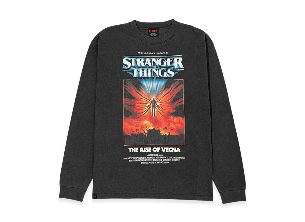 Netflix Stranger Things x V.A. Pigment Long Sleeve Tee VECNA
