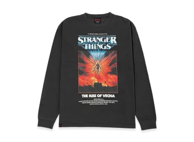 Netflix Stranger Things x V.A. Pigment Long Sleeve Tee VECNA "Black"
