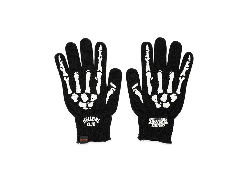 Netflix Stranger Things x V.A. Gloves Hellfire club 