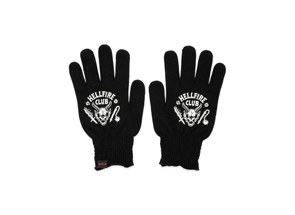 Netflix Stranger Things x V.A. Gloves Hellfire club 